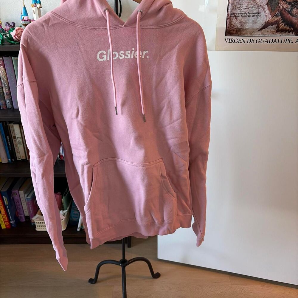 Glossier Classic Pink Hoodie